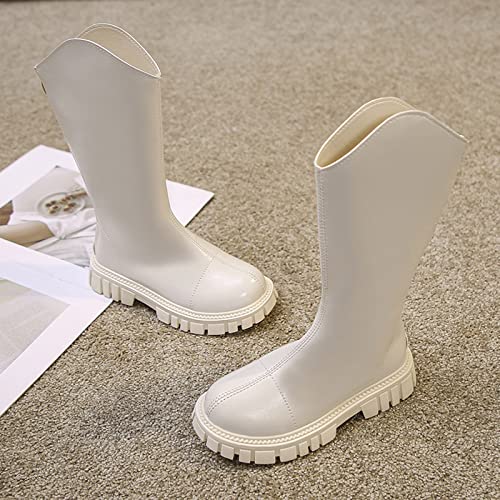 Fashion Autumn And Winter Children Boots Girls Mid Boots Thick Soled Platform Non Slip Solid Toddler Girl Size 64