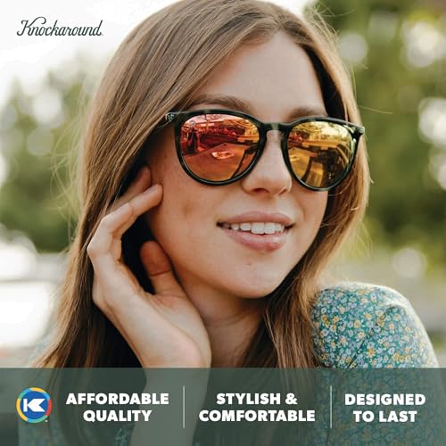 Image of Knockaround Round Trendy Polarized Sunglasses for Women - UV Protection