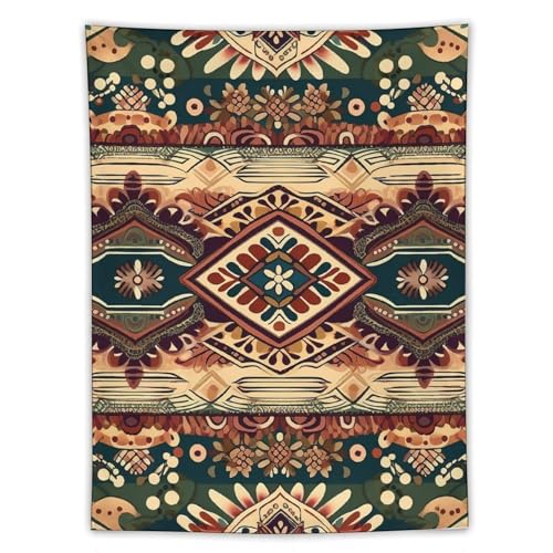Art mural amusant sous forme de bannière en tissu de 152x203 cm au style bohème unique