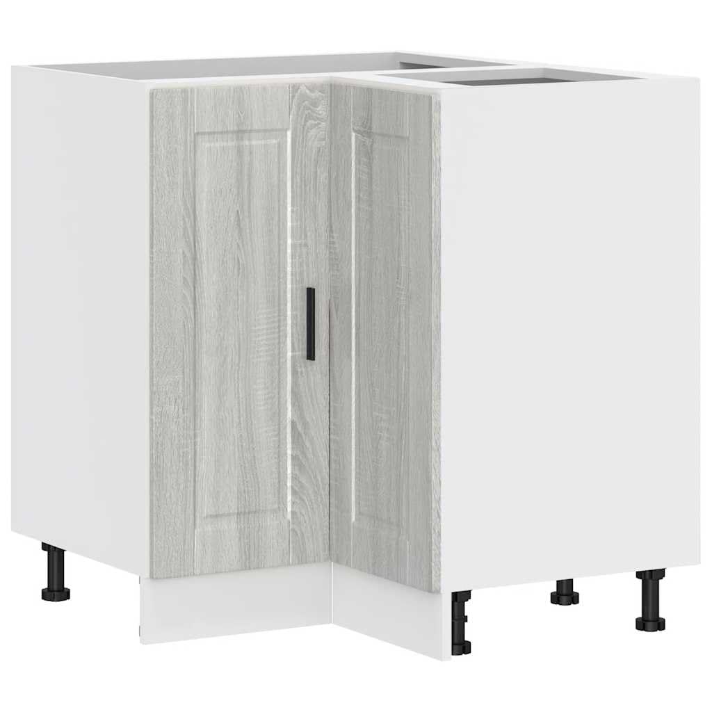 vidaXL Base ad Angolo Cucina Porto Grigio Sonoma in Legno Multistrato, Mobile Base angolare, unità Base angolare Cucina, Armadio Inferiore angolare