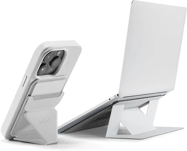 MOFT Invisible Laptop Stand fits 7-11" Tablets & 11-14" Laptops Misty Cove & Magnetic Wallet Stand Misty Cove