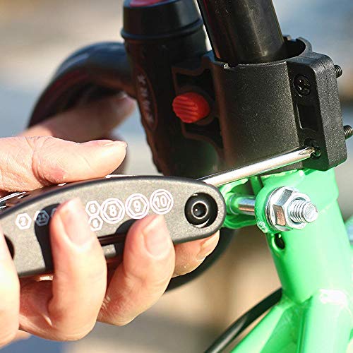 Greymond Bike Tool Kit,16 in 1 Multi-Function Bike Bicycle Repair Tool Kit,Bike Puncture Repair Kit with Patch Kit & Tire Levers,Bicycle Fix Tool Kit with Pouch - Image 8