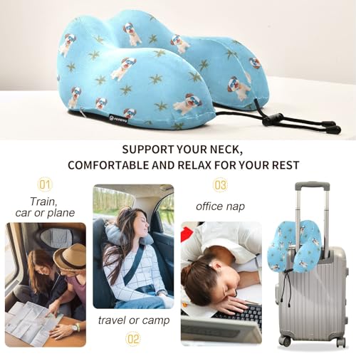 Almohada de cuello espuma viscoelástica portátil redonda miniatura 4