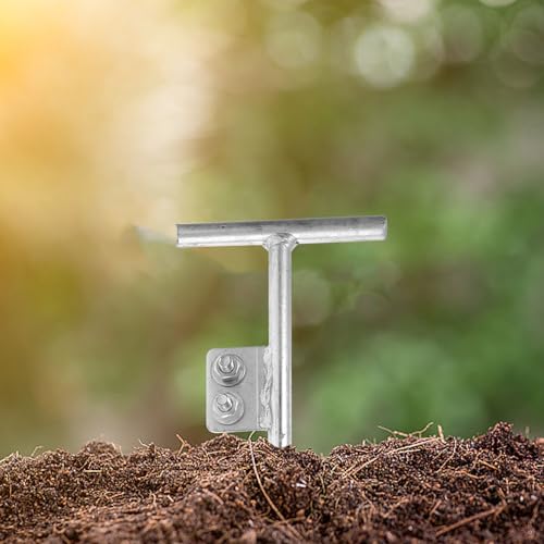 Estaca de puesta a tierra cónica de hierro galvanizado color plata para fábricas 6