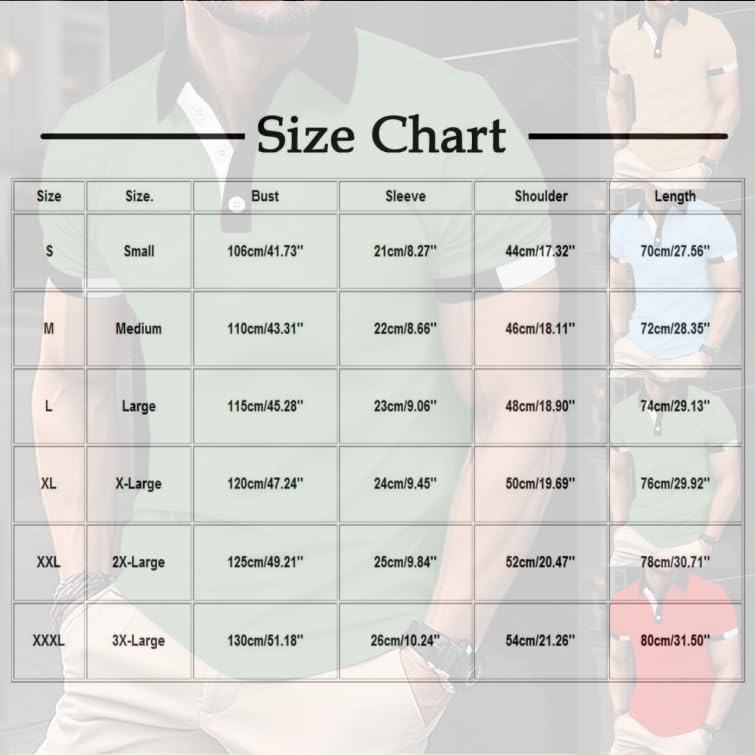 Mens Golf Shirt Long/Short Sleeve Casual T Shirt Classic Button Collared Turndown Shirt Colorblock Pullover Slim Fit3