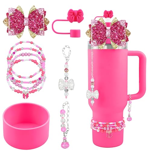 Hpebl 9PCS Accessories for Stanley Cup 30 40oz Tumbler Accessories,Rose - image 1