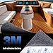 Fullfire EVA Foam Boat Flooring with 3M Self-Adhesive Backing, Marine Decking Faux Teak Deck Sheet for Jon Boats Pontoon Boat Yacht RV Jet Ski Kayak Floor (Brown, 47