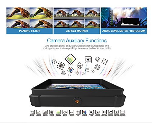 Nero Lilliput A7s-2 7 pollici 1920 x 1200 IPS