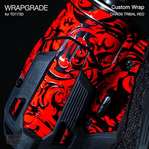 WRAPGRADE Custom Wrap Aufkleber Abziehbild kompatibel mit Makita DTD173 18V LXT (Chaost Tribal Red)
