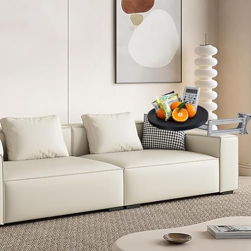 Table d'appoint ronde pliable murale rabattable à support extensible Slish