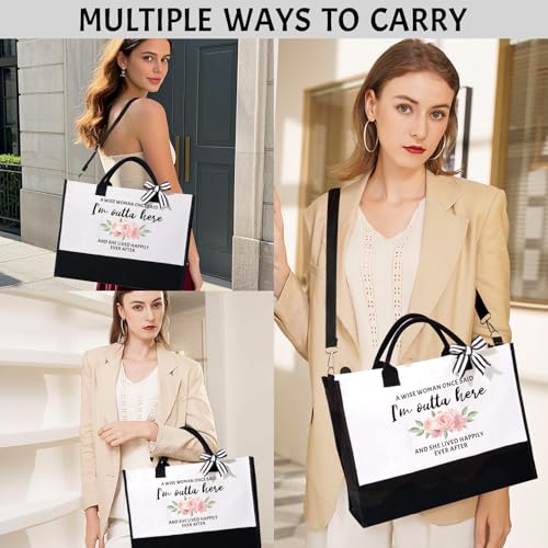 43% Off Retirement Gift Tote + Makeup Bag Set - Image 3