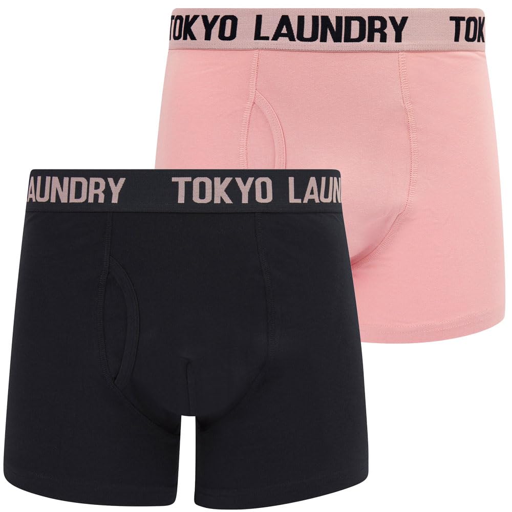 Tokyo Laundry Men's 2 Pack Gift Box Stretch Cotton Boxer Shorts Set