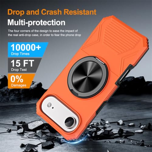 Coque aimantée iPhone 15 Plus chic et rigide Or Rose - 5