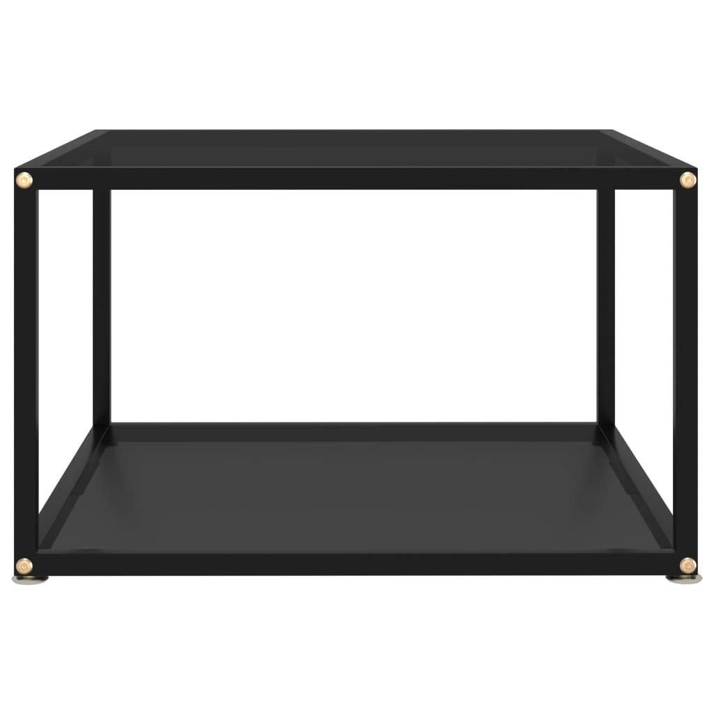 vidaXL - Couchtische - Couchtisch Schwarz 60x60x35 cm Hartglas