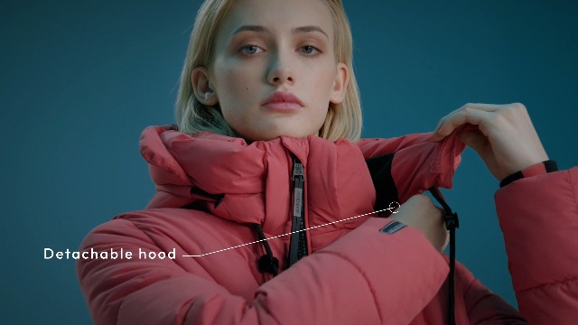 Marikoo Long Fall & Winter Coat for Women | Detachable Hood