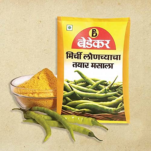 Bedekar Chilli Pickle Mix | Hari Mirch Achar Masala | Green Chilli Pickle Masala | A++ Grade, 100g Pouch (100g x 2 Pcs) (B0D4M7LC2C) Amazon Price History, Amazon Price Tracker