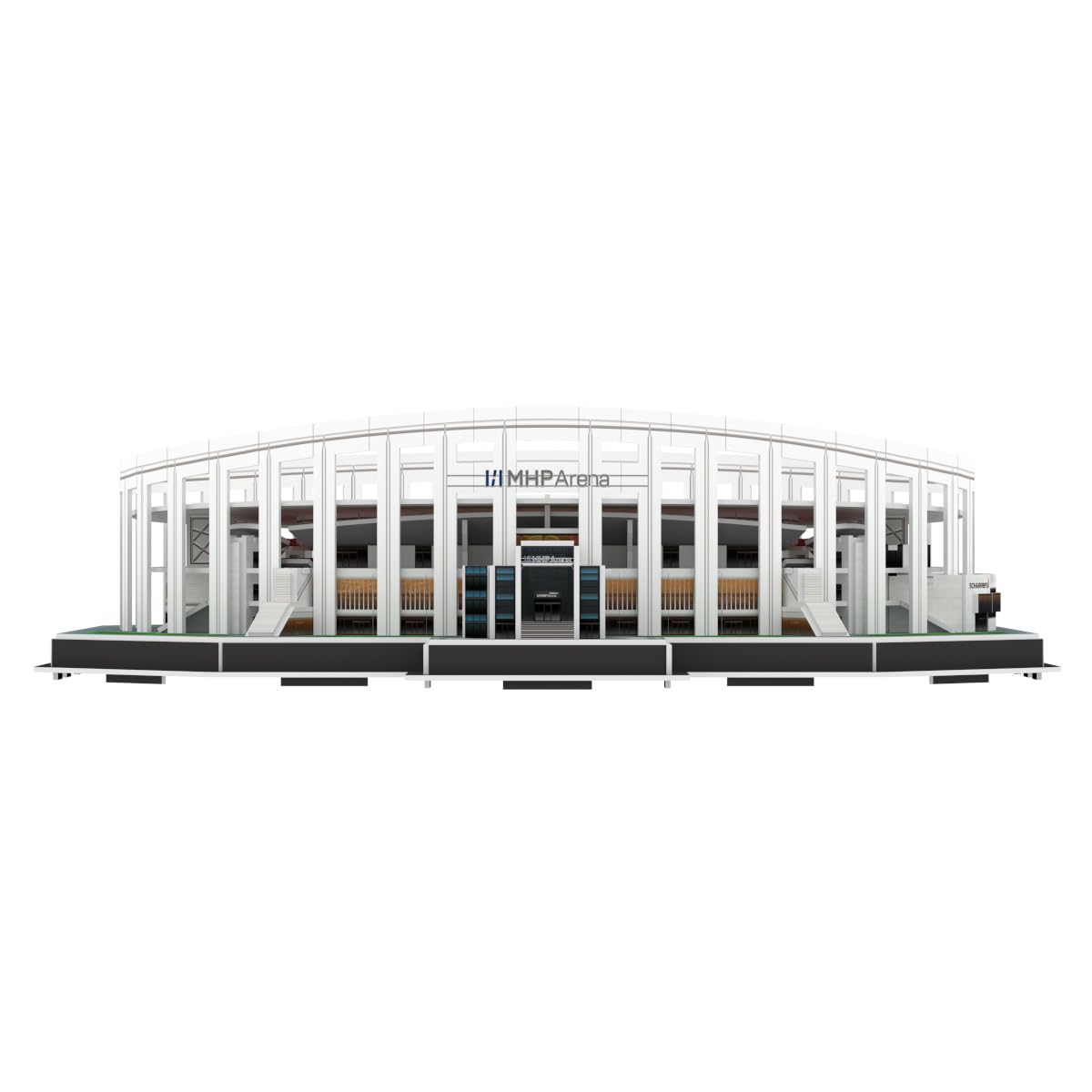 Pro-Lion 3D-Puzzle der MHP Arena Stuttgart – 87 Teile | Heimat des VfB Stuttgart | Deutsche Bundesliga
