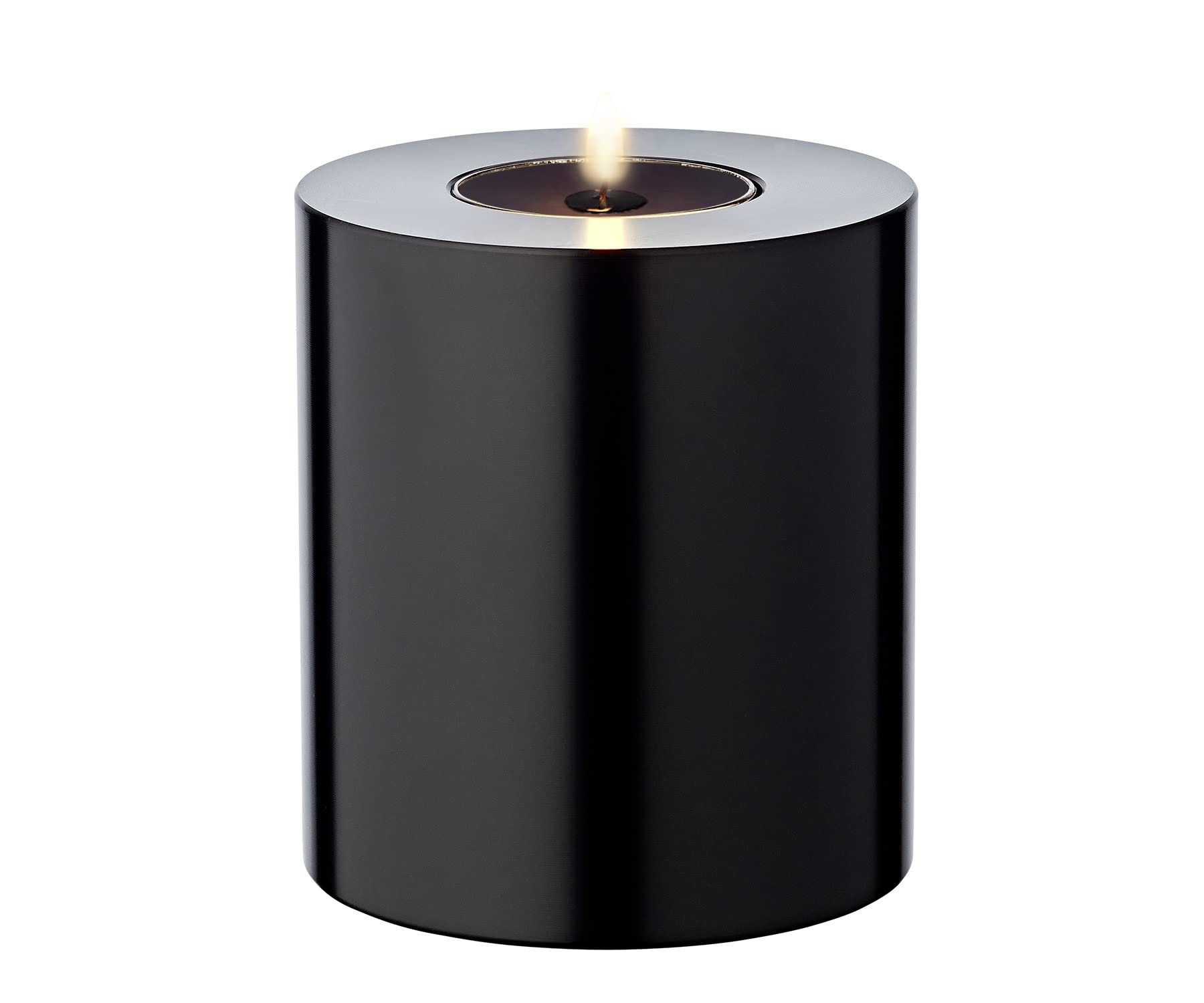 EDZARD Cornelius Tea Light Holder Black Height 9 cm Diameter 8 cm Heat Resistant up to 90 Degrees, 8 cm x 8 cm x 9 cm