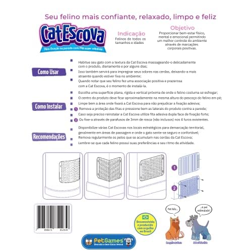 Pet Games Escova De Auto Massagem E Escovação Para Gatos - Cat Escova Gelo