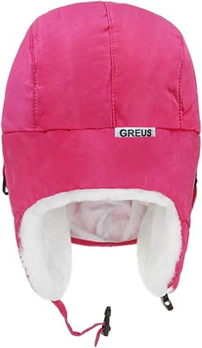 Miniatura 4 de Gorros de invierno de dibujos animados para niñas y niños, resistente al viento, térmico de forro polar con orejeras y calentador de cara