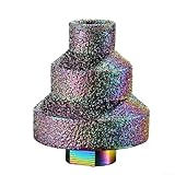 babominimer 20–35–50 mm Stufenbohrer mit gerader Rille für Holzbearbeitung, Aluminium- und Metallbleche, abgeschrägte Fasen-Bits für Fliesen und Marmorschleifen (a)