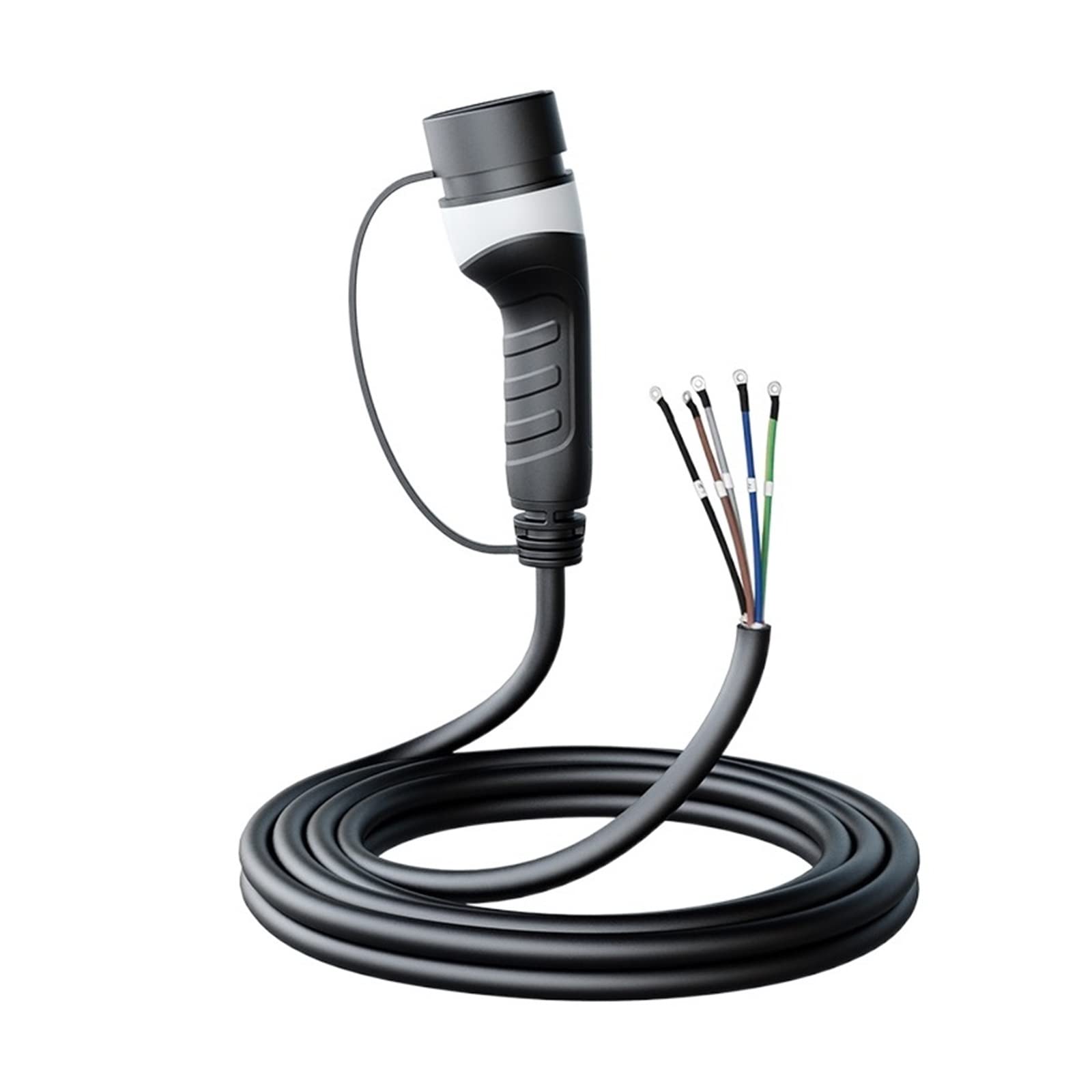 Caricabatterie EV Tipo 2 Femmina Lato Auto 5m Cavo 32A 8KW 1Phase Stazione di Ricarica for Auto 3Phase 11KW22KW IEC62196-2 for Auto Elettrica Ricarica Sicura(32A 22KW 3 Phase)