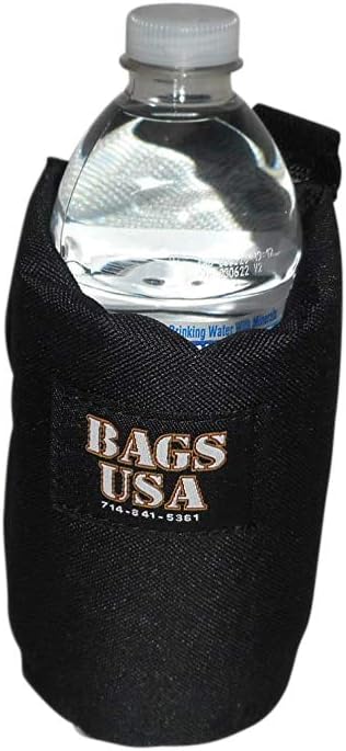 Beverage Holder for Rollator,Walker,Fully Padded Holds 16 fl oz Bottle or 12 oz can Made in USA. (Black) : Health & Household