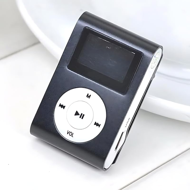 Image of DRUMSTONE ( Years End Sale with 10+6 Years Warranty ) Portable MP3 Music Player with Mini LCD Screen, Lightweight Design, 3.5mm Stereo Jack, Long Playback & Expandable Storage
