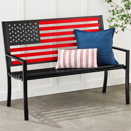 Best Choice Products Outdoor Bench 2-Person Steel