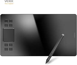 VEIKK A50 10x6 inch Digital Graphics Drawing Tablet Pen Tablet with 8192 Levels Battery-Free Pen and Smart Gesture Touch & 8 Shortcut Keys - coolthings.us