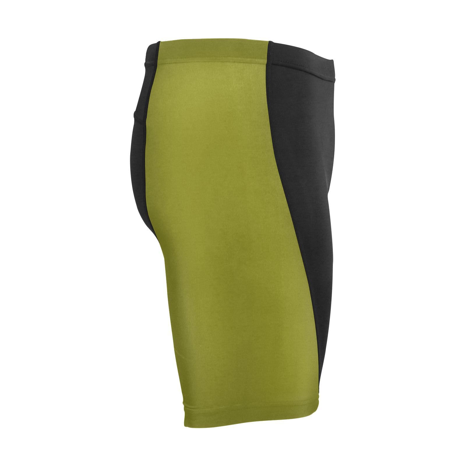 Men's Padded Bicycle Short, Cycling Shorts, Breathable, Moisture-Absorbent and Sweat-Wicking Olive Green