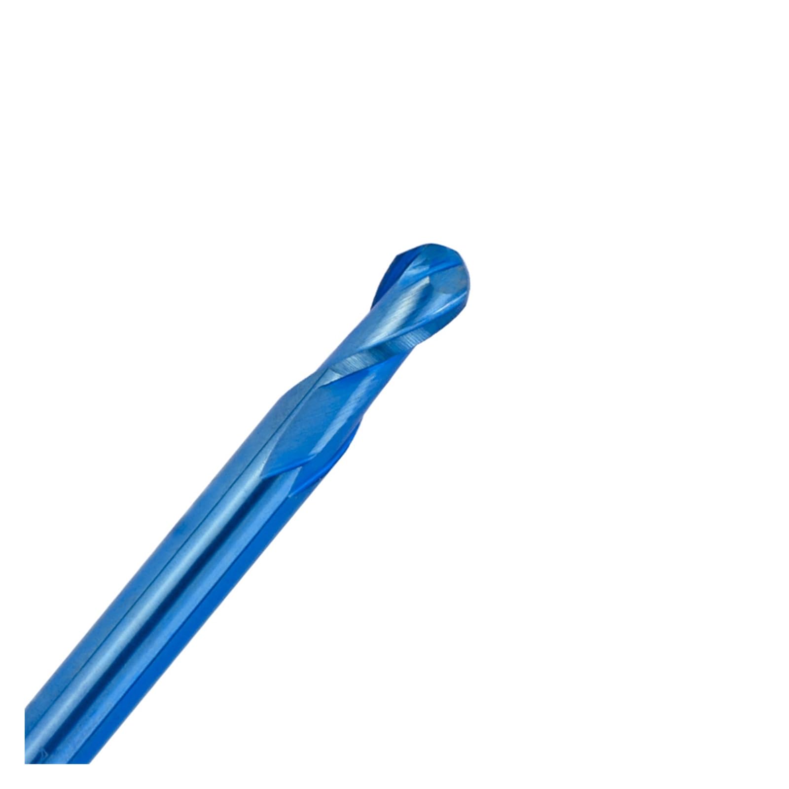 Brocas de enrutador CNC, fresa espiral de vástago de 3.175mm, fresa de punta de bola de carburo de 2 flautas for herramienta de fresado de Metal de aluminio(3.175x3.175x10x40mm)