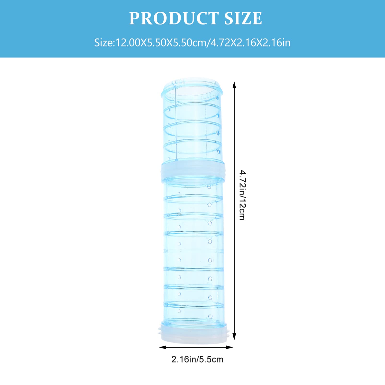 HEMOTON Hamster Cage Tube Guinea Pig Cage Tube Plastic Hamster Supplies DIY Maze Connector for Easy Installation and Fun