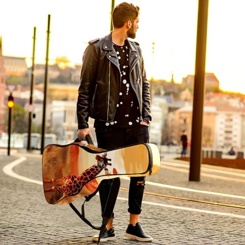 JRHEJTFZ Housse pour guitare acoustique de 1,9 cm d’épaisseur – Imperméable – Durable et élégant – Motif girafe, Multicolore., 42.9×16.9×4.7 in, Motif imprimé tendance - Les Beatles, Paul McCartney, John Lennon, RIngo Starr, George Harrison JRHEJTFZ Housse pour guitare acoustique de 1,9 cm d'épaisseur - Imperméable - Durable et élégant - Motif girafe, Multicolore., 42.9x16.9x4.7 in, Motif imprimé tendance – Image 7