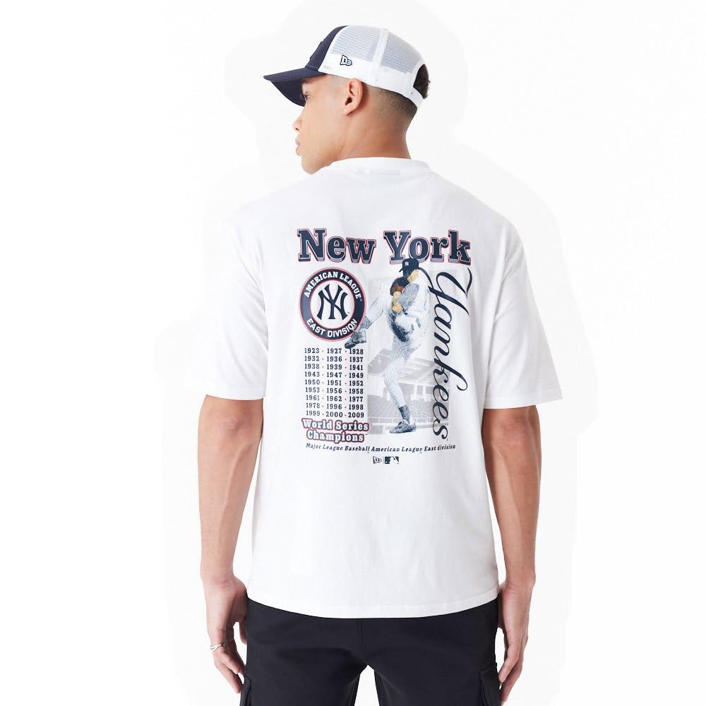 New Era MLB Player Grphc Os tee Neyyan 60435538 Blusas Hombre (Pack de 1)