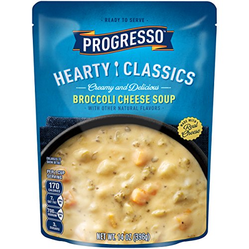 Progresso Hearty Classics Creamy & Delicious Broccoli Cheese Soup, 14 oz