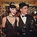 1920s Flapper Accessories Set for Women Men Roaring 20's Gatsby Gangster Men's Accessories with Formal Hat Headpiece for Party Supplies Dress Up Multicolor
