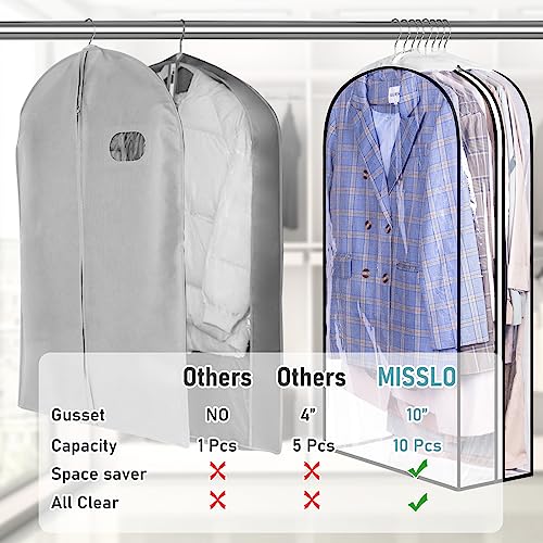 MISSLO-10-Gusseted-All-Clear-Garment-Bags-for-Hanging-Clothes-40-Suit-Bags-for-Closet-Storage-Hanging-Clothes-Storage-Bags-for-Shirts-Coats-Dresses-3-Packs