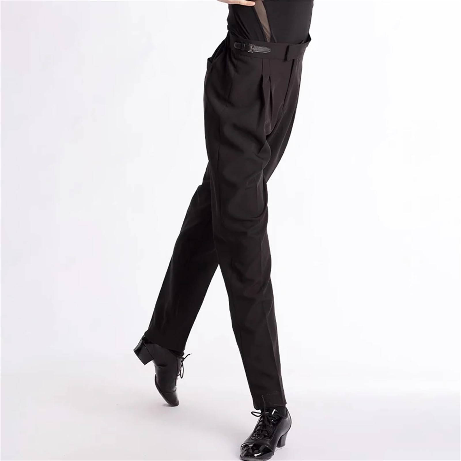latein Tanzhose Hohe Taille Design Hosen Männlichen Latin Dance Hosen for Männer Leistung Bauch Moderne Tanz Kleider