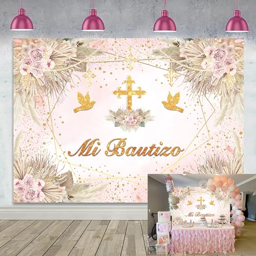 Toile de fond baptême bohème pour shooting photo de baby shower