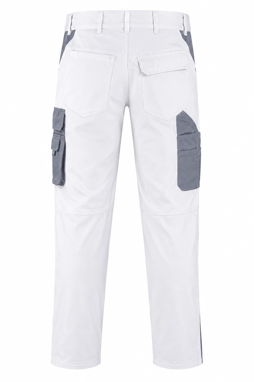 Generisch e.s.Active Bundhose Herren – Robuste Arbeitshose mit Flexbelt & Kniepolstertaschen weiß