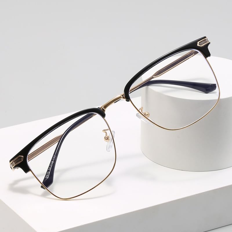 Image of Blue Light Blocking Glasses for Men Anti-Fatigue Computer Monitor Gaming Glasses Prevent Headaches Glasses, Arrow Black /Gold