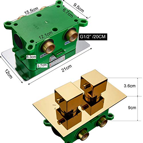 Ensemble de douche thermostatique or pour résoudre les variations de température d'eau - 5