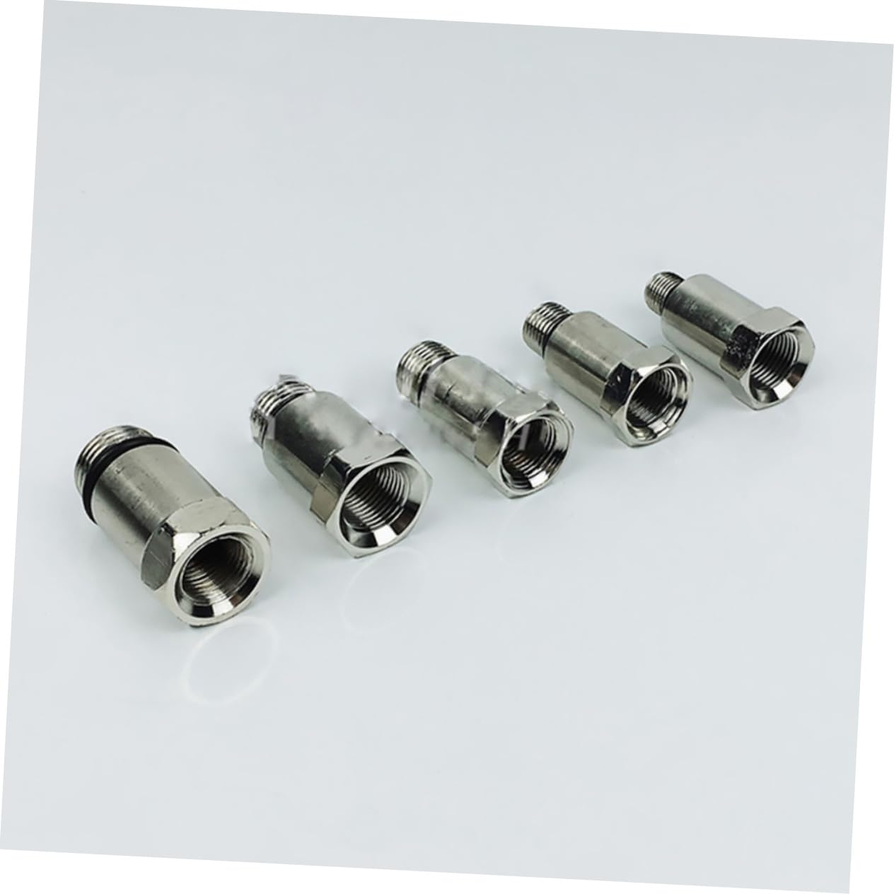 PartyKindom Kit Comprobador de Compresión para Motor de Gasolina, Medidor de Cilindro 0-300 Psi, Válvula de Retención y Adaptadores Roscados