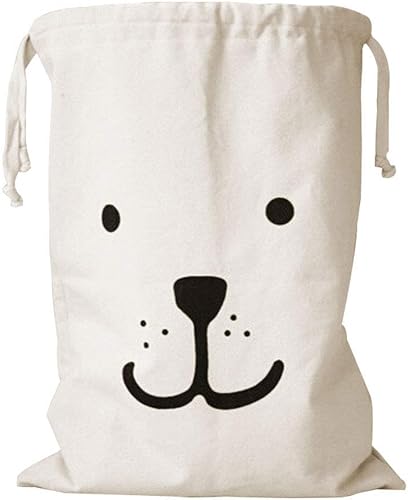 Lependor Home Décor Bolsa de almacenamiento de lona para juguetes de niños, ropa de bebé, libros de niños, cestas de regalo