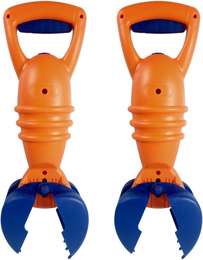13" Plastic Sand Digger Grabber Toy，Sand & Beach Claw Catcher. for Ages 3+,Great for The Beach,Snow, Kids Sandbox, Backyard, Playground, Bathtub Toddler Toys-2 Pack