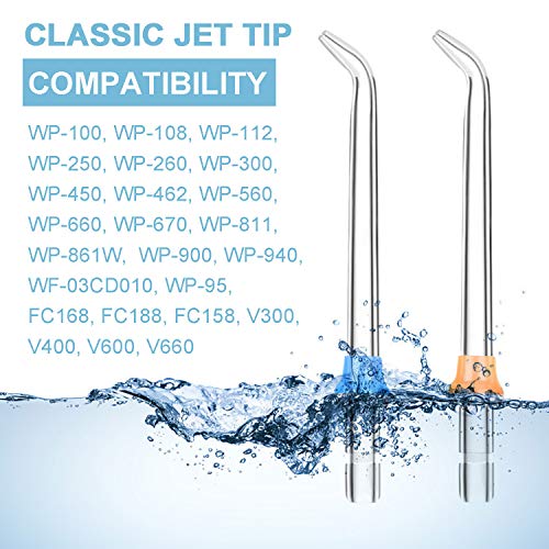 image for BESWORLDS Replacement Jet Tips, 5 PCS Classic Jet Tip for Waterpik Wat