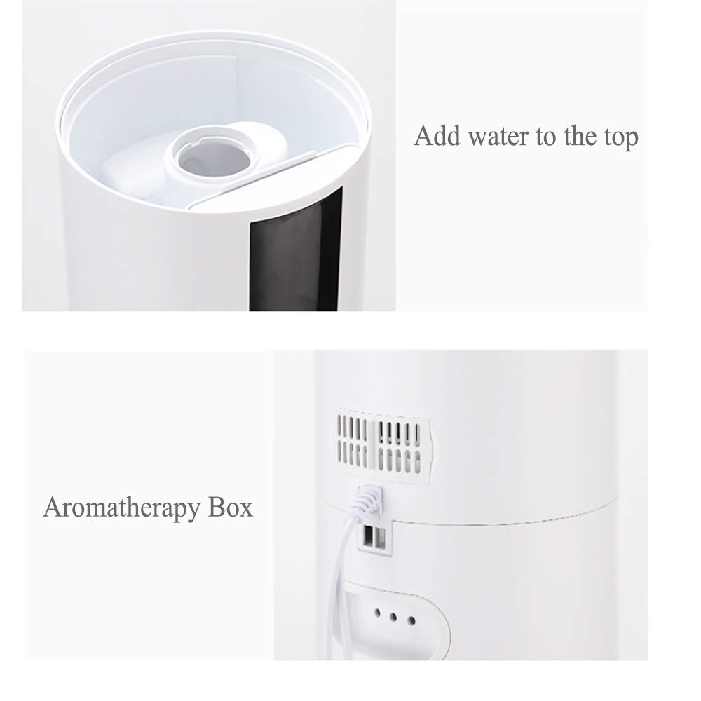 Umidificatori per camera da letto, Umidificatore Tipo pavimento domestico Aggiungi acqua Camera da letto di grande capacità Ufficio Umidità costante intelligente Uso continuo silenzioso Mancanza d'a