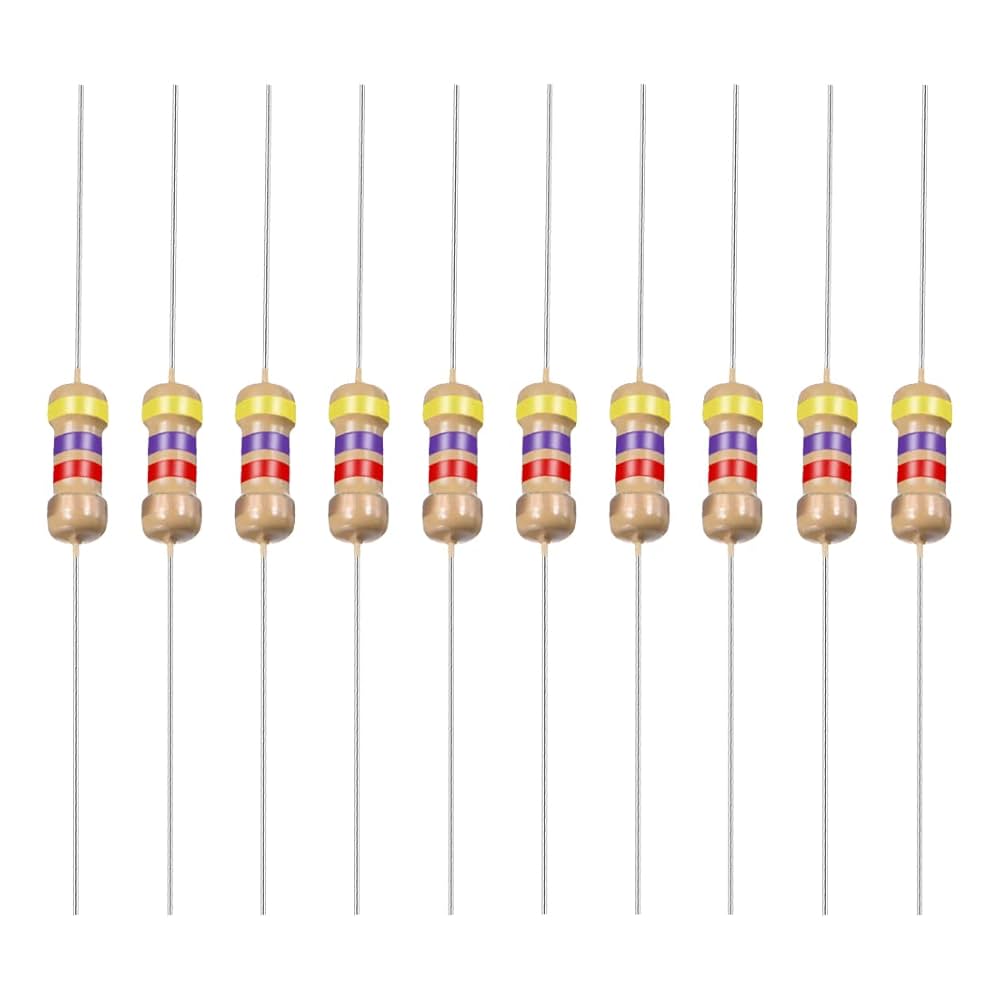 炭素被膜抵抗 カーボン抵抗　1/4W ±5% E12系列 タクマン電子 受注生産品】カーボン抵抗 1/4W 5％ E12系列各10本入 / E12-C10
