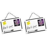 G4GADGET Dry Wipe Magnetic Whiteboard Mini Office Notice Memo White Board and Eraser